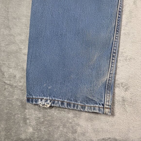 Levis 550 Jeans Mens 40X34 Blue Relaxed Fit 100% Cotton Denim Distressed - Picture 12 of 16